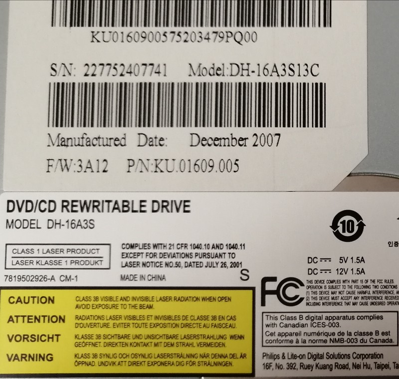 Cd - Dvd - Fdd mechanika - čtečka Sd karet - 2