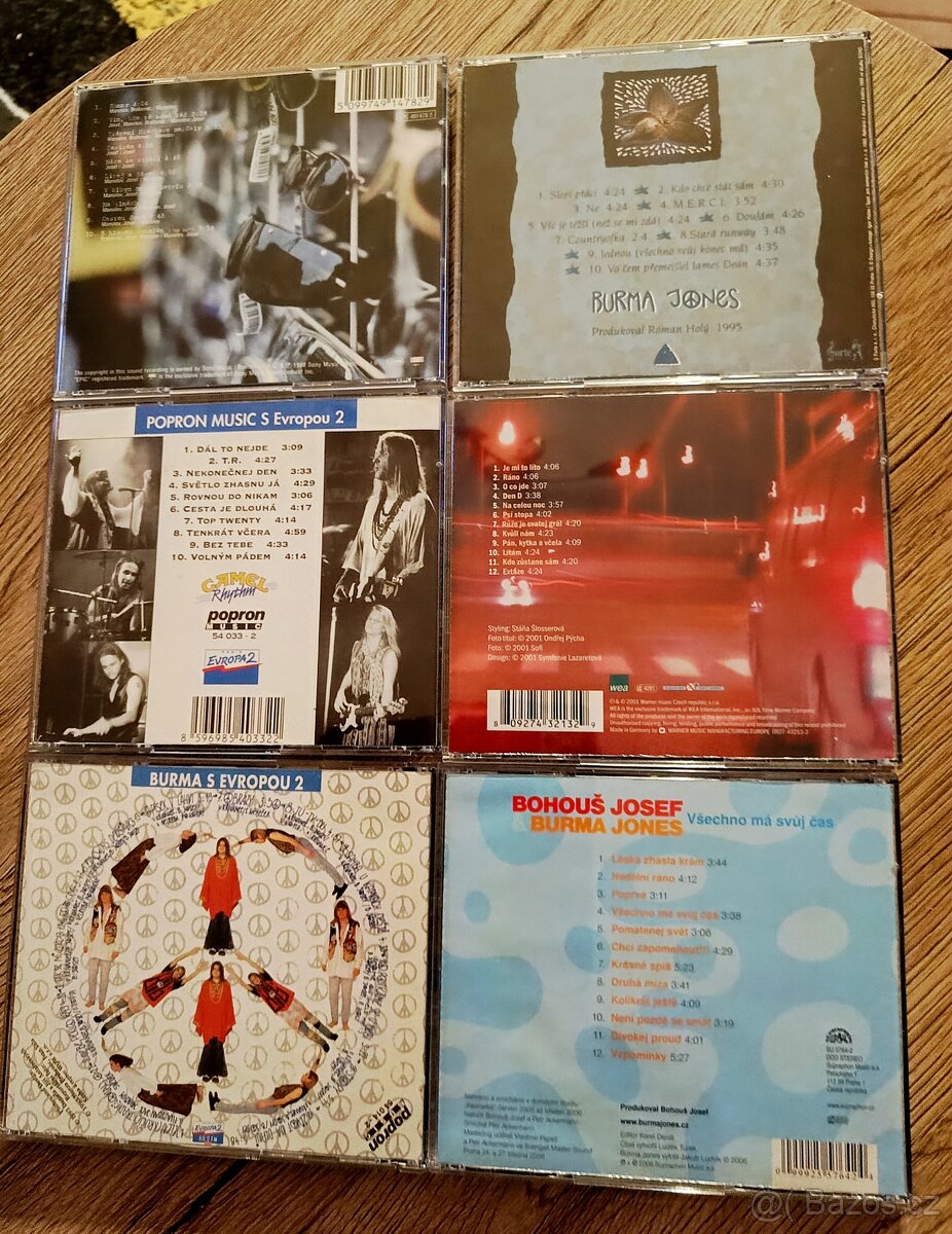 Prodám 6 x CD BURMA JONES (BOHOUŠ JOSEF) - 2