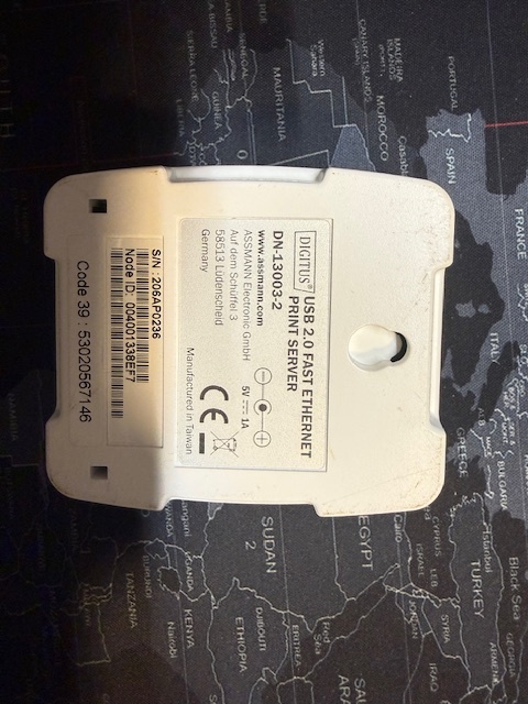 USB 2.0 Fast Ethernet Print Server DIGITUS DN-13003-2 - 2