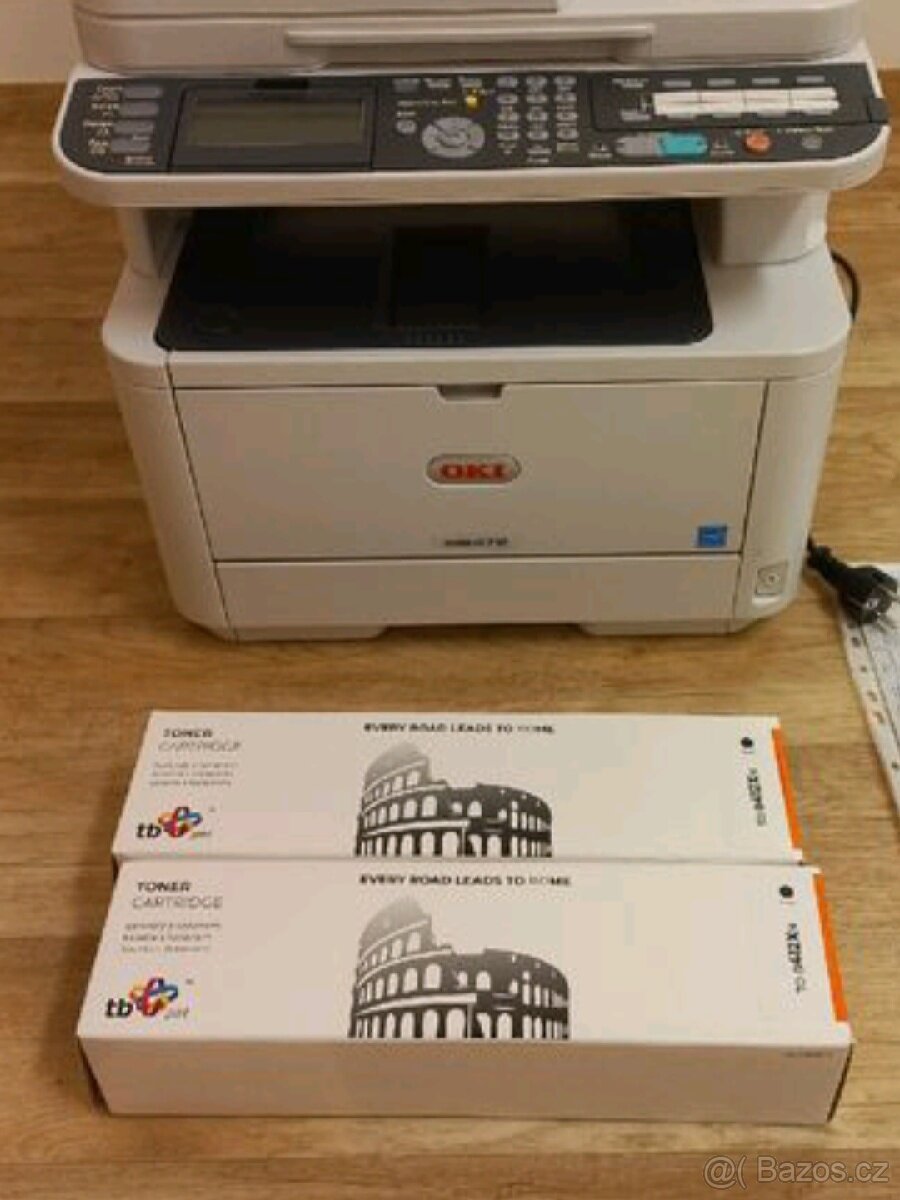 Multifunkční laserová tiskárna OKI MB472dnw včetně 2 tonerů - 2