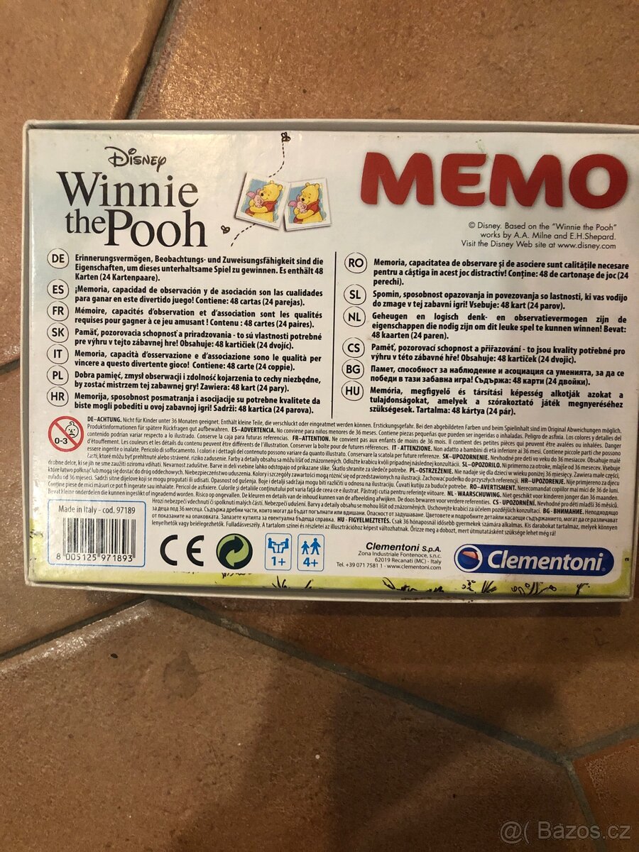 Pexeso medvídek Pů - 2