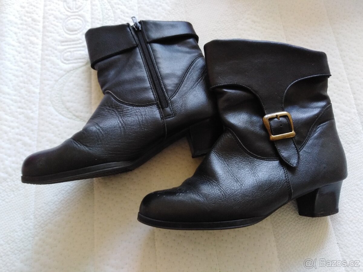 dámské kožené kozačky - 2