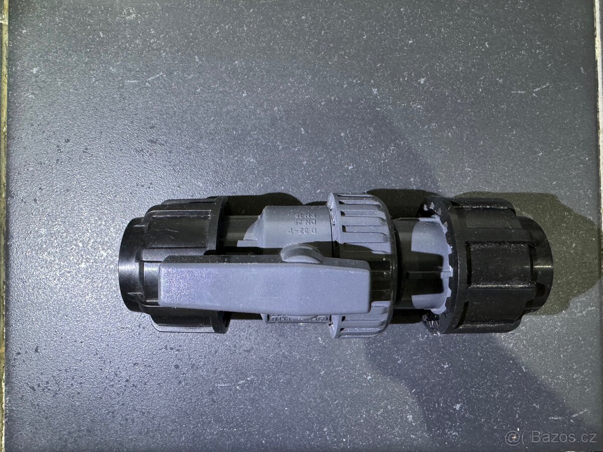 PP kulový ventil, 32 mm, použitý - 2