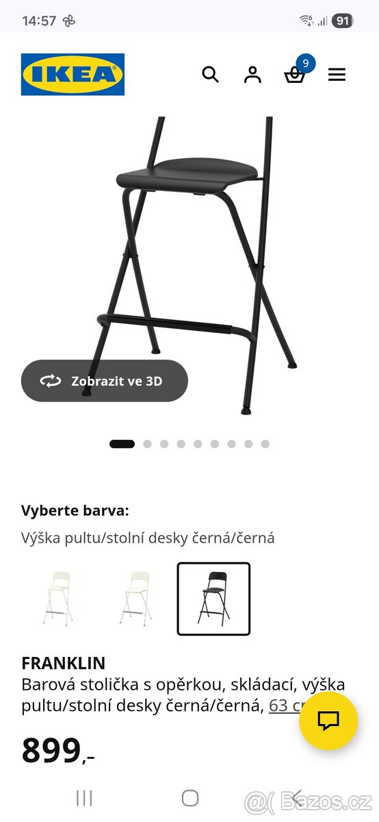 Barová židle Ikea - 2