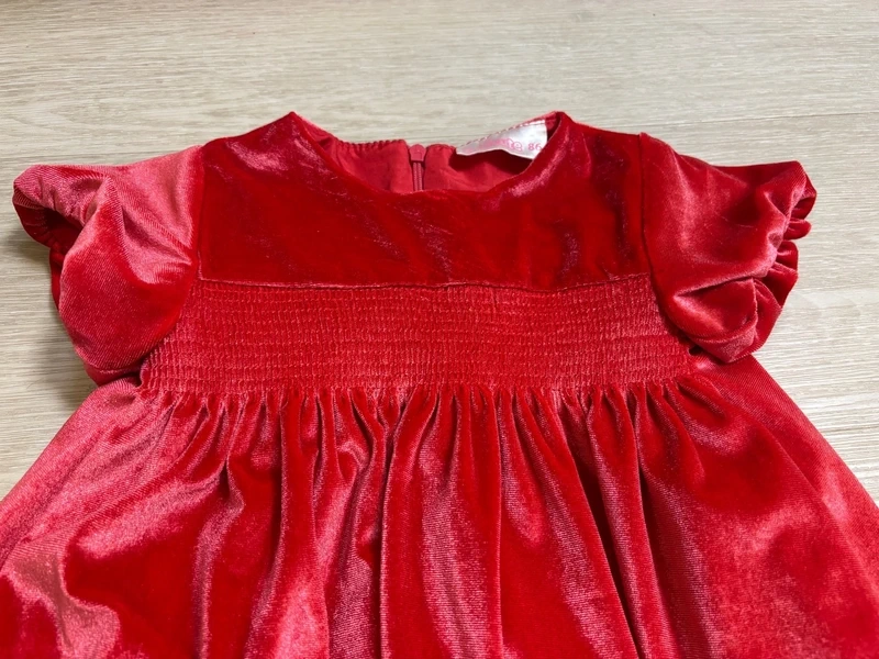 Slavnostní sametové šaty vel. 86 - 2