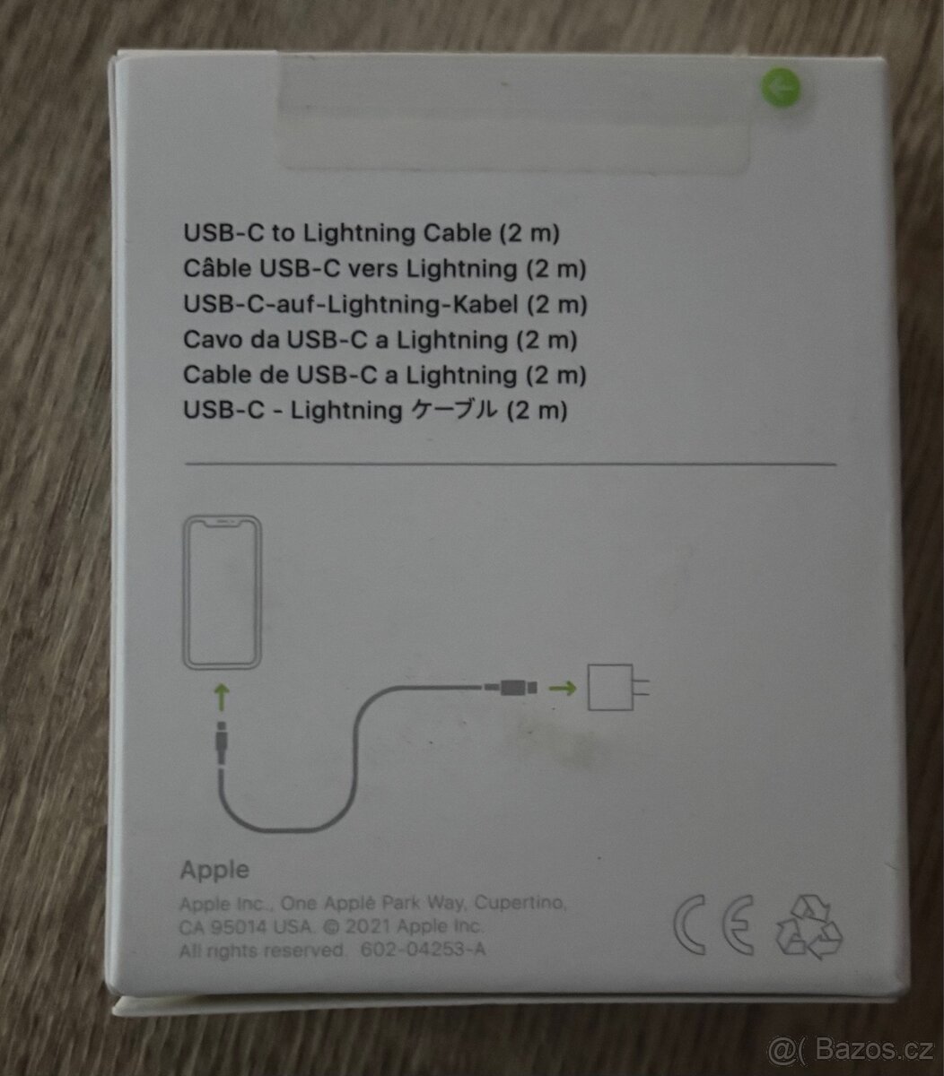 Originální Apple USB‑C/Lightning kabel, 2 m - 2