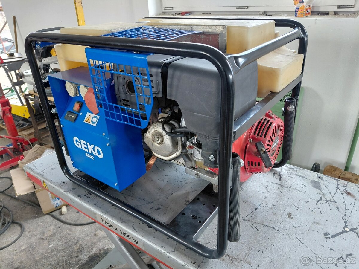Elektrocentrála, generátor profi Geko 6502 6,1 kW - 2