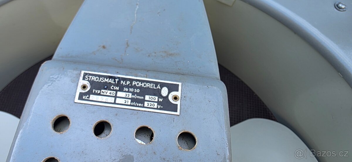 Ventilátor NV40 100W Strojsmalt Pohorelá - nový - 2