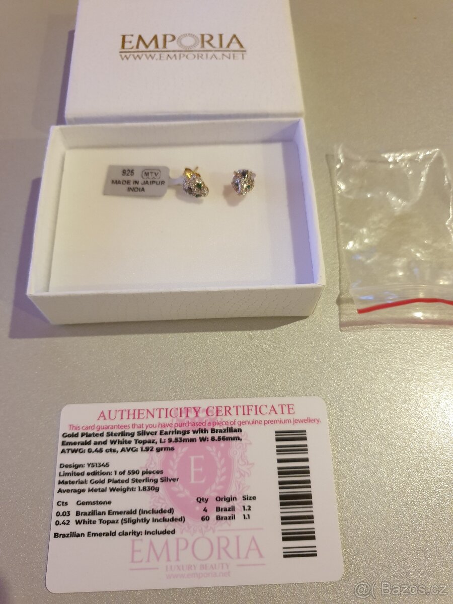 Náušnice stříbrné nové - 2