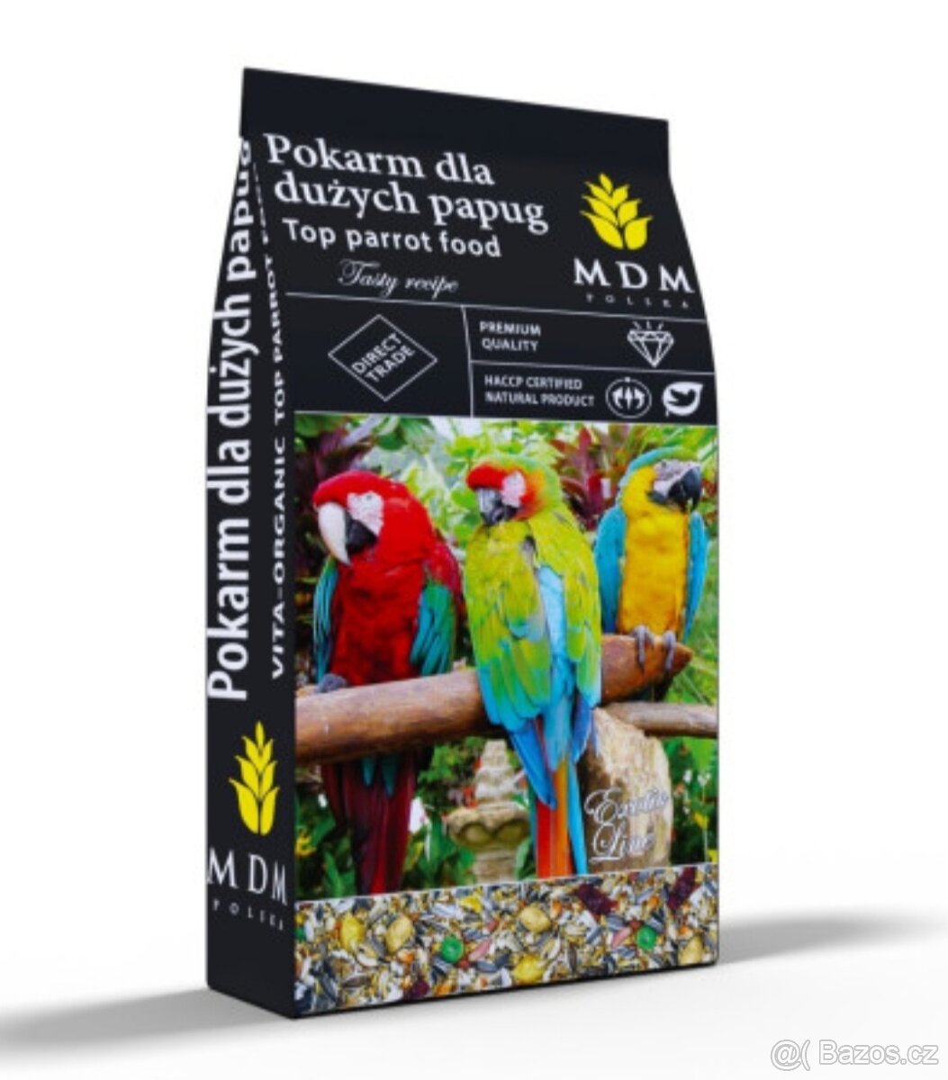 Velký papoušek s ořechy. 10 kg. - 2