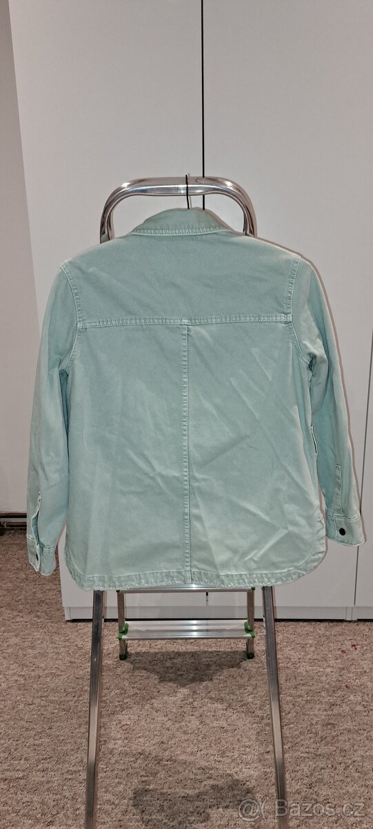 Džínová dámská Zara- košilový střih - 2