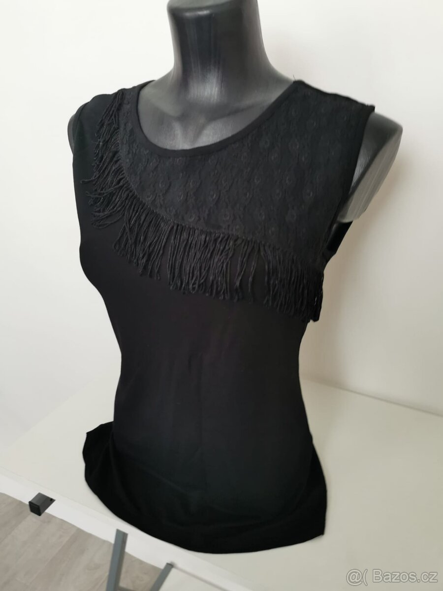 Dámský černý top - Vel. S/M - M - 2