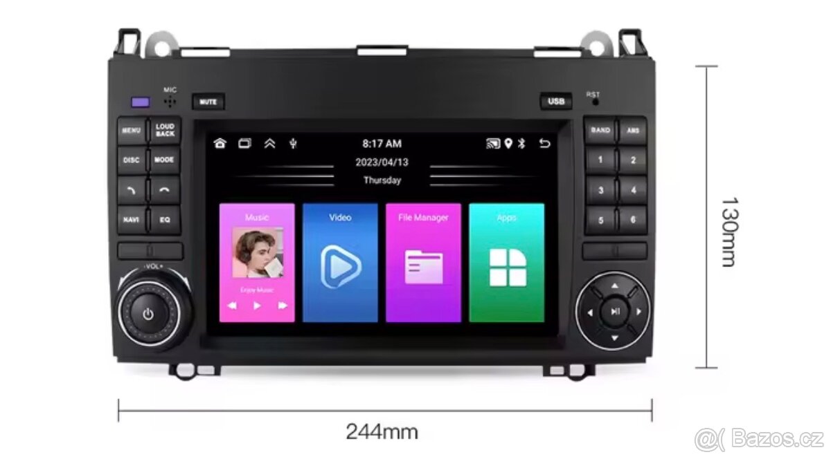 Vito,Viano,Sprinter,Crafter 2Din Android Rádio - 2