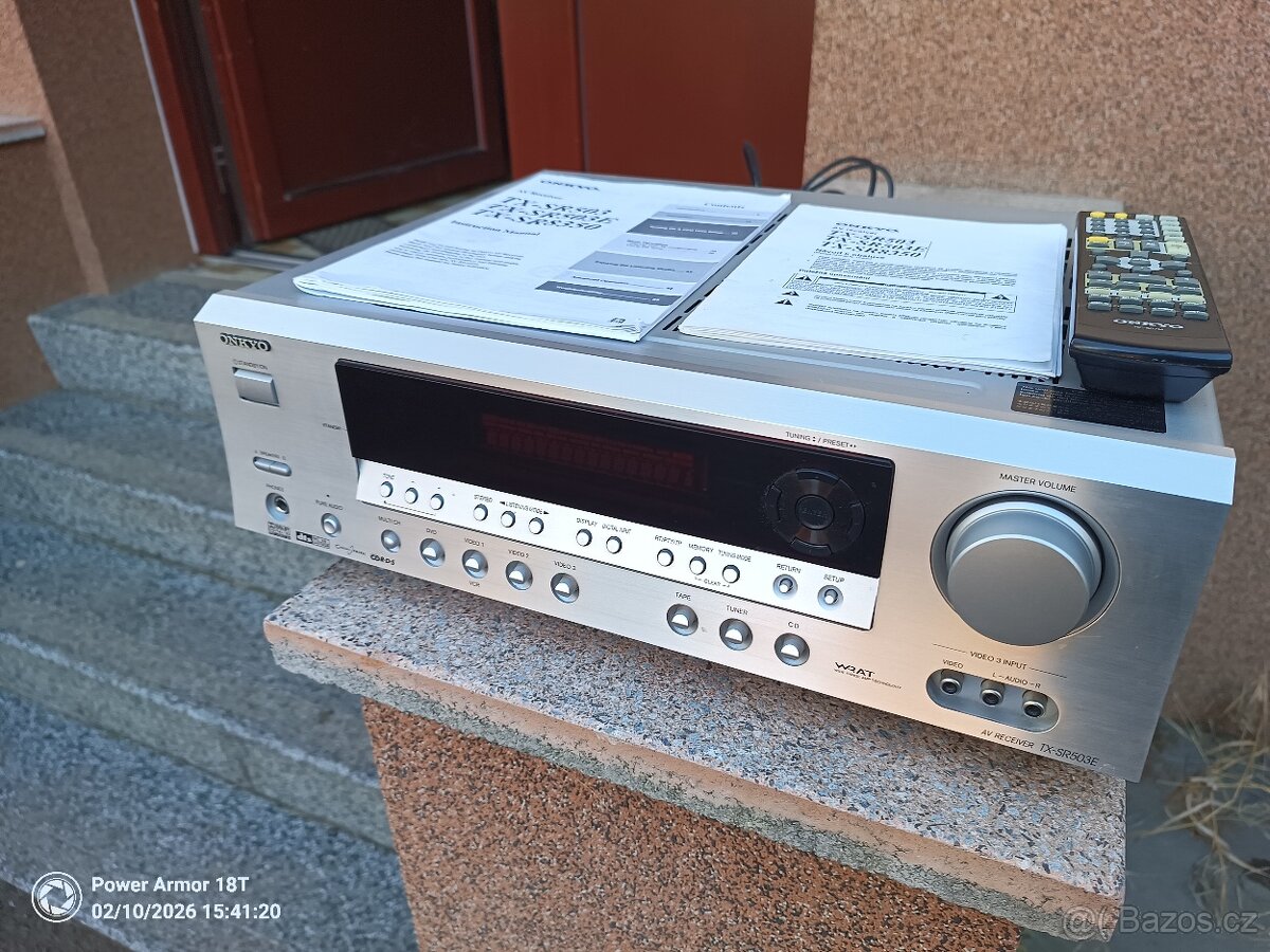 ONKYO TX-SR503E RECEIVER+CZ návod, dálka - 2