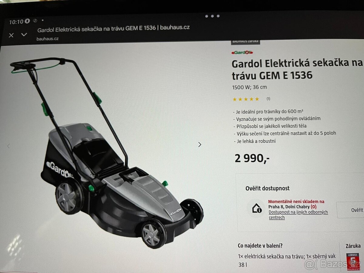 Elektrická sekačka - 2