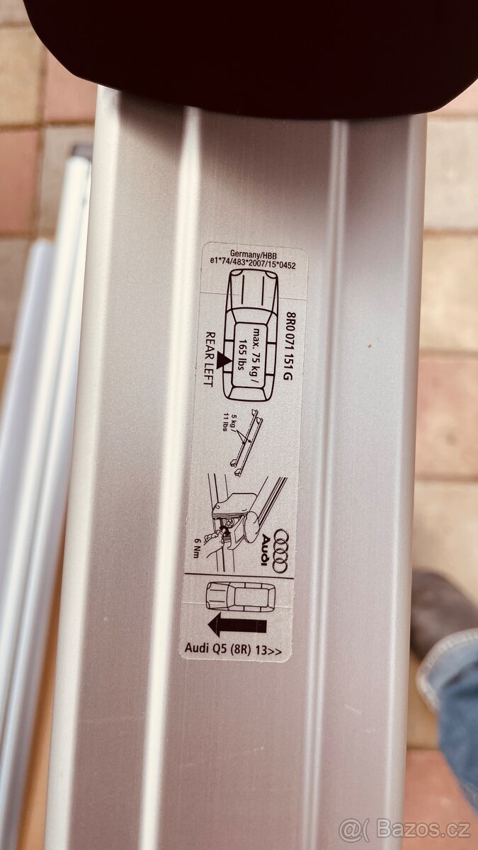 Originál příčníky Thule Aero na Audi Q5 - 2