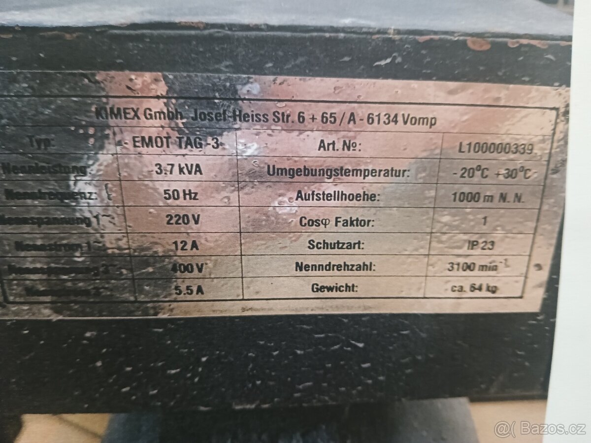 elektrocentrála INDUSTRIAL PLUS EMOT TAG-3 - 2