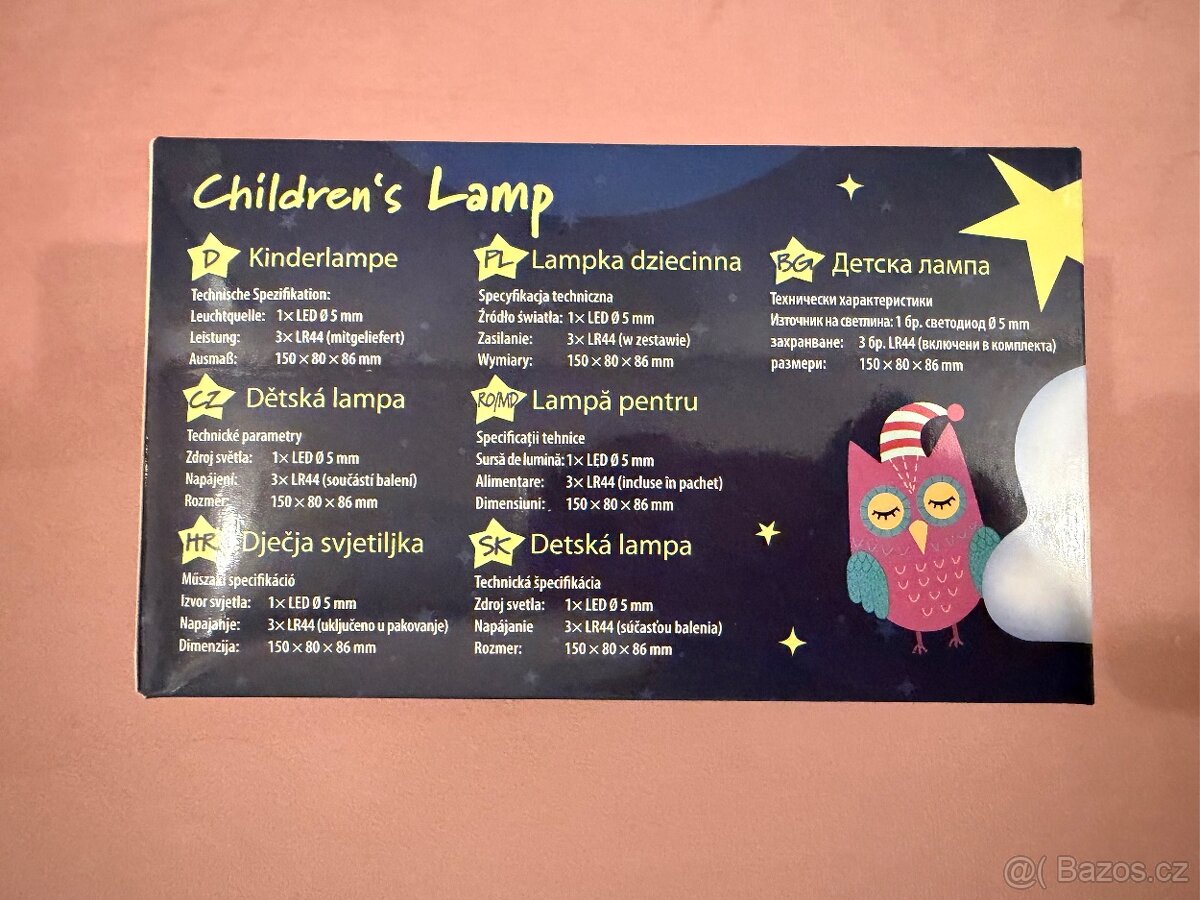 Dětská lampička obláček nová - 2