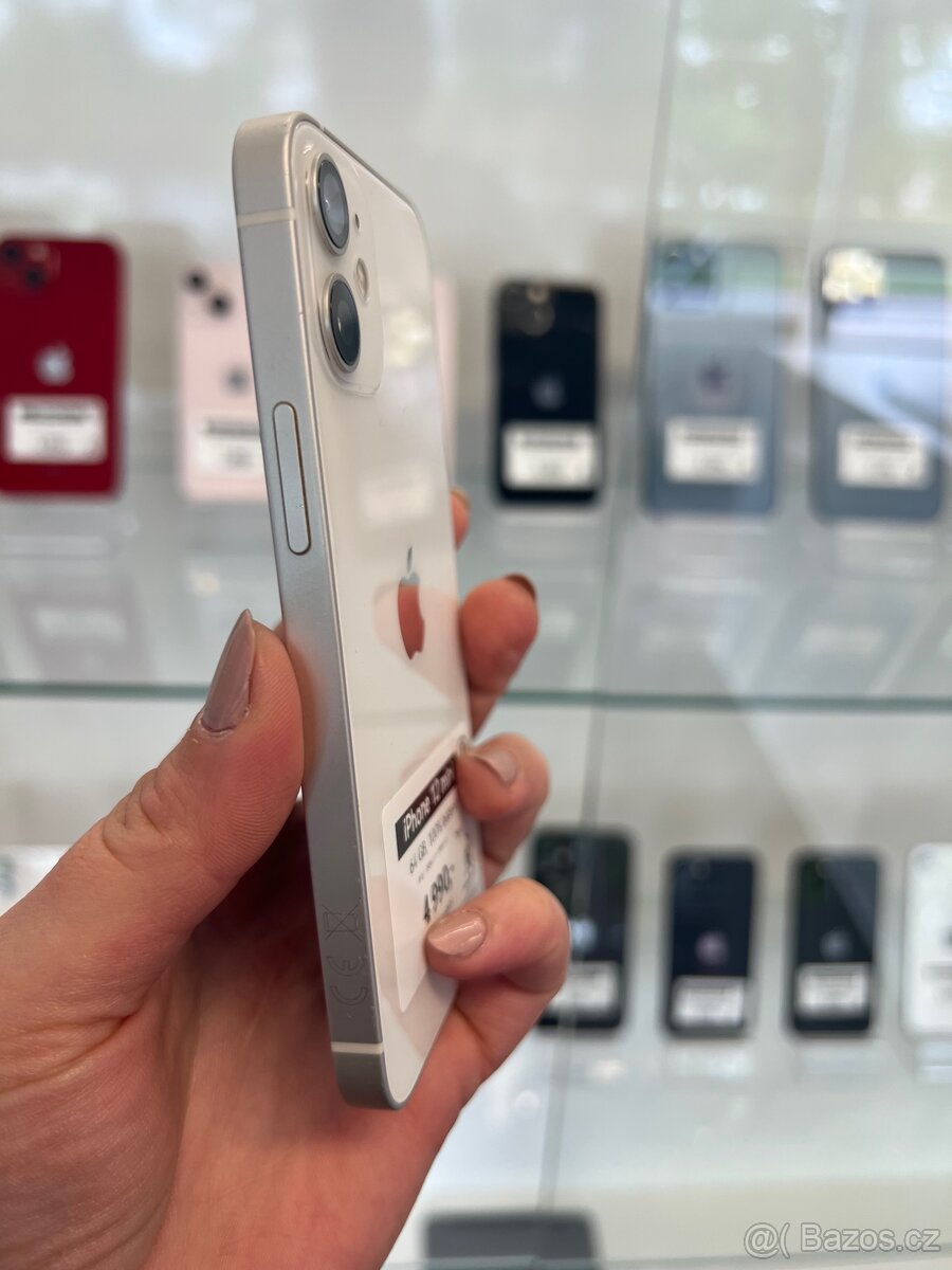 iPhone 12 mini - 64GB - 100% - 12M ZÁRUKA - 2