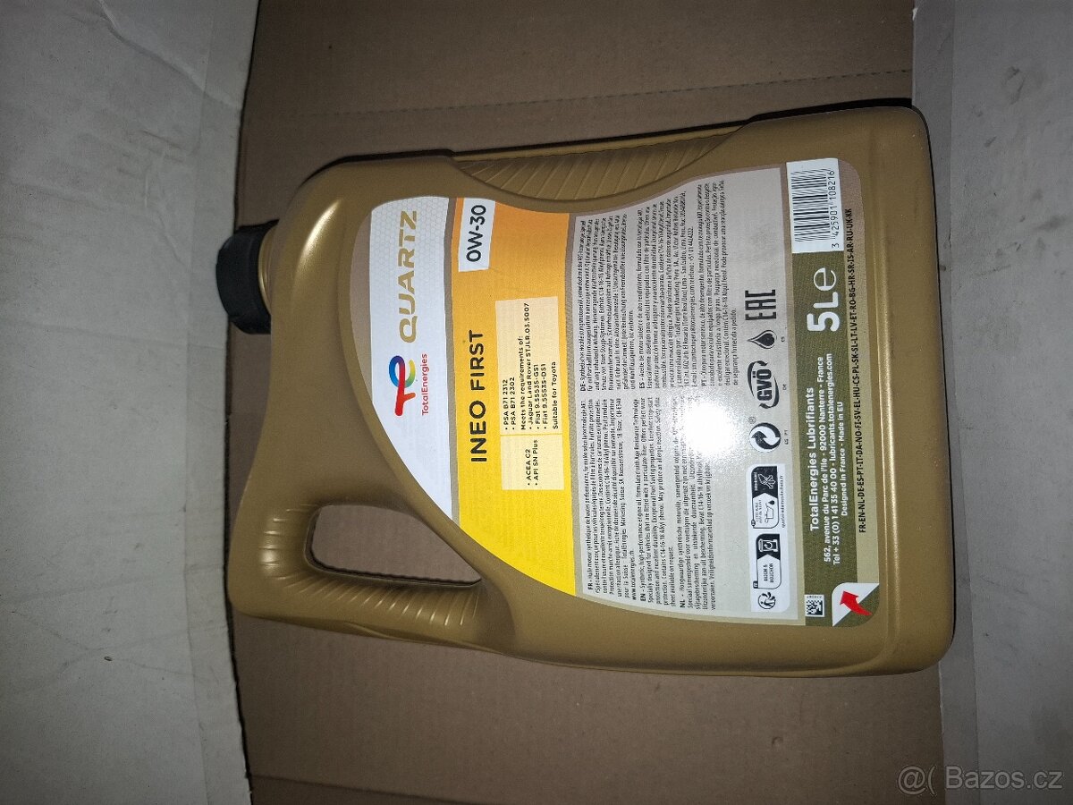 5L oleje total quartz ineo First 0w30 - 2