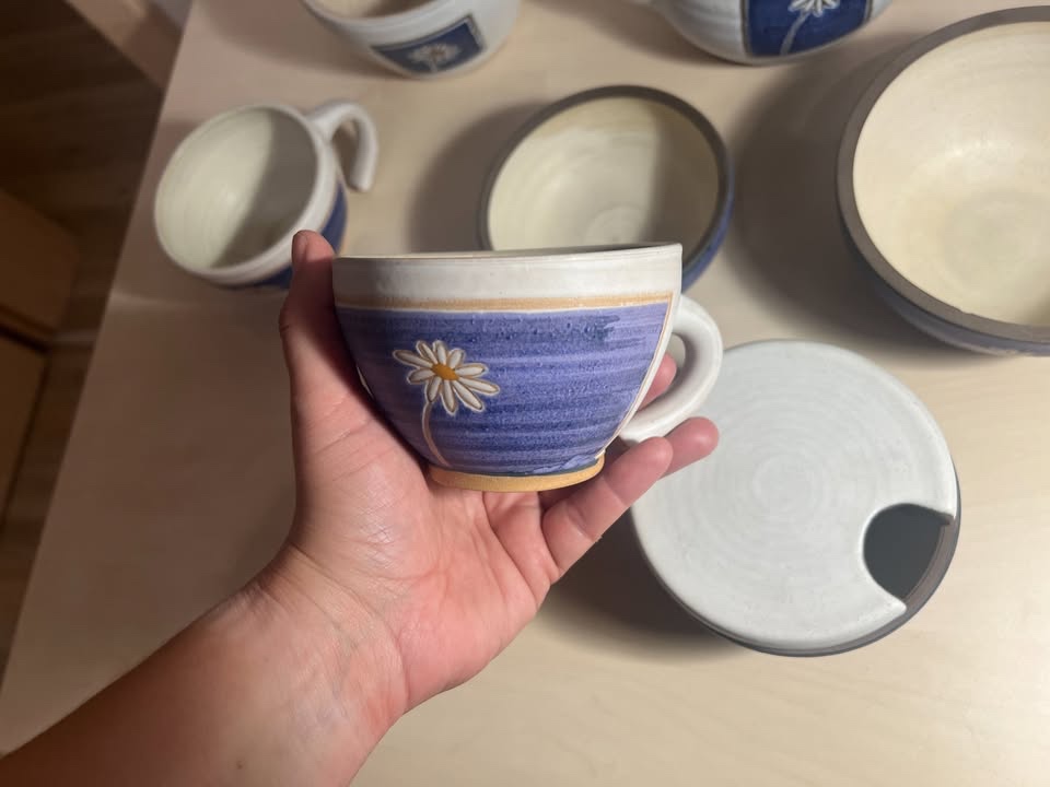 Cajovy servis Kopretina, rucni vyroba - 2