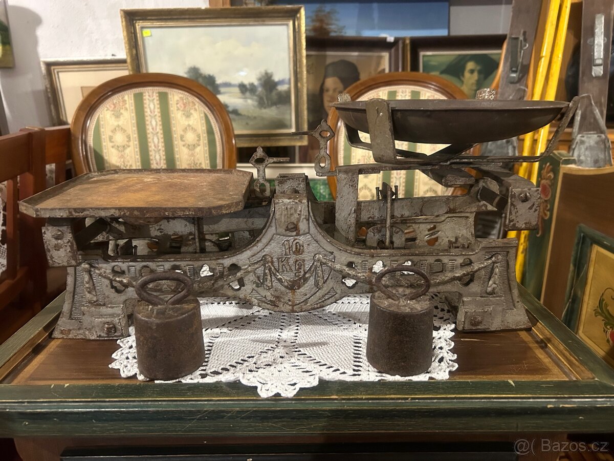 Staré litinové váhy RHEWA kouzlo dávných časů - 2