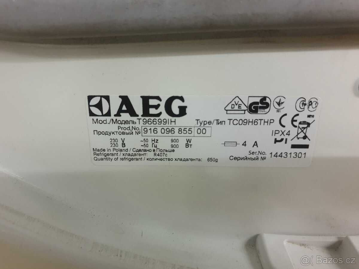 Sušička AEG Lavatherm T96699IH na díly - 2