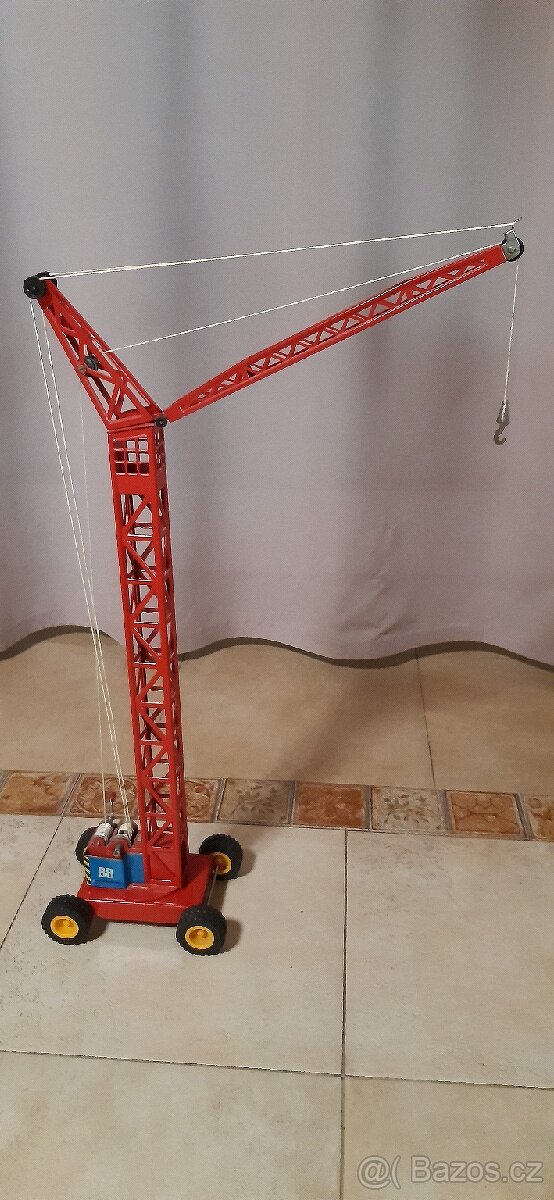 Jeřáb kran kdn stará hračka 80 leta - 2