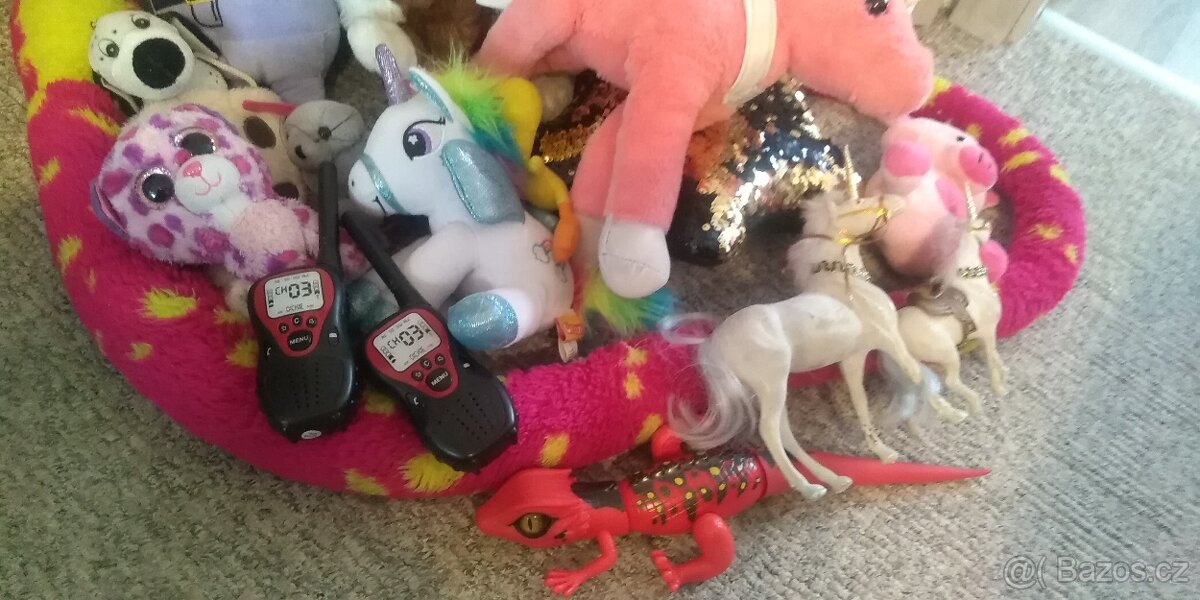Interaktivni pes a kocka, detske vysilacky, mix plysaku - 2