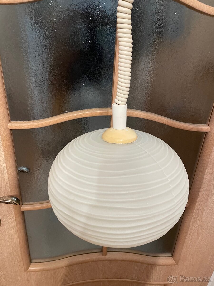 Závěsné stropní světlo / lustr – skleněné stínidlo - 2