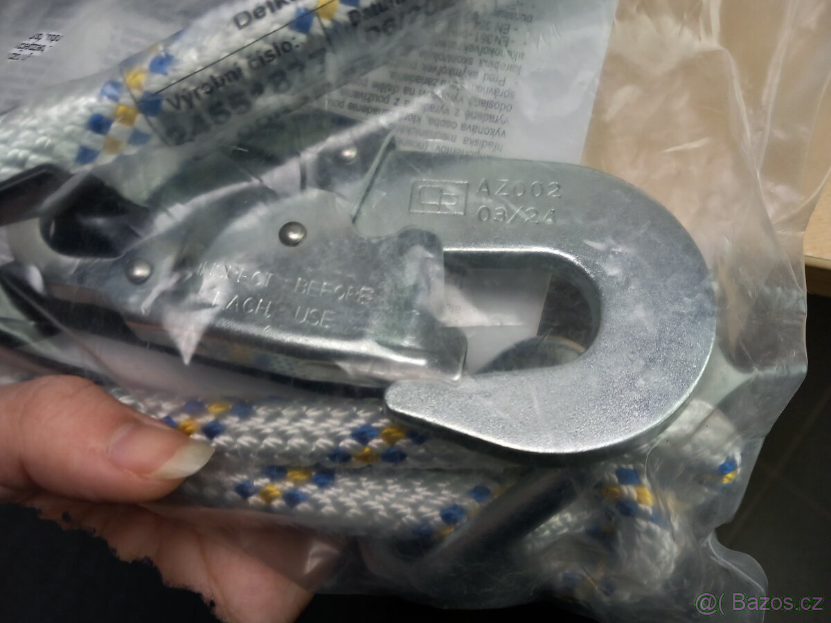 Bezpečnostní lano LB 100 s karabinou - 2