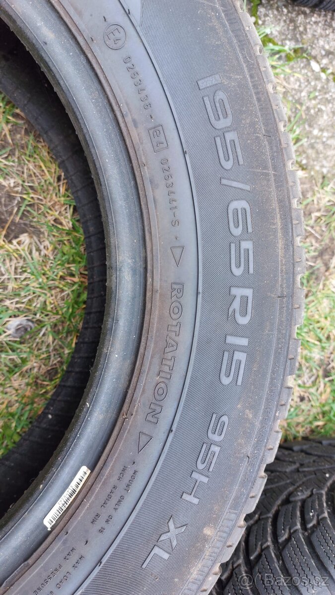 ocelové disky 6Jx15 H2 + pneu škoda Octavia - 2