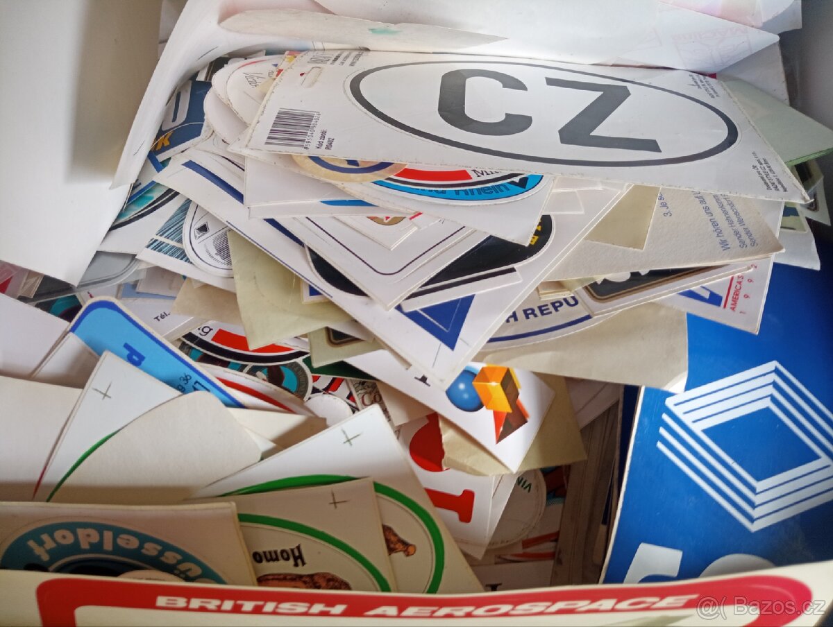 Sbírka samolepek - 2