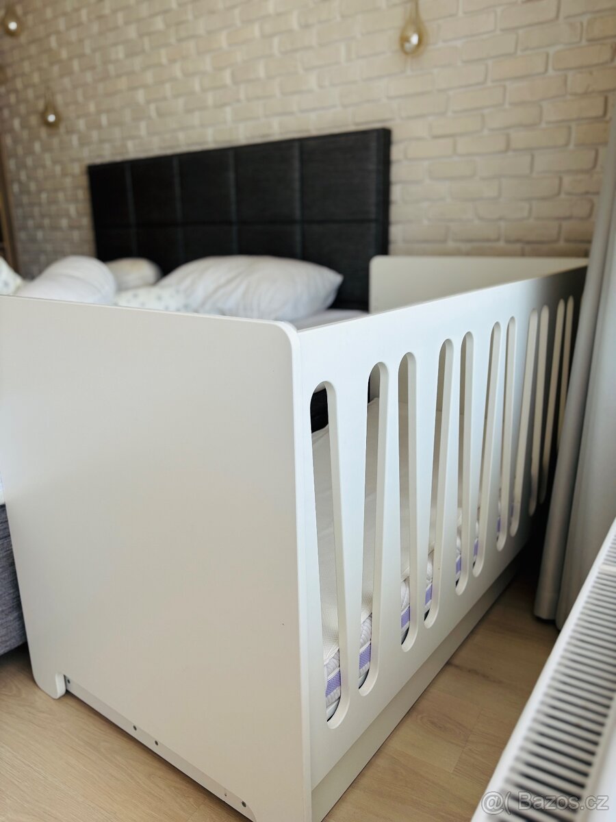 Dětská bílá postel 75x140 cm - 2