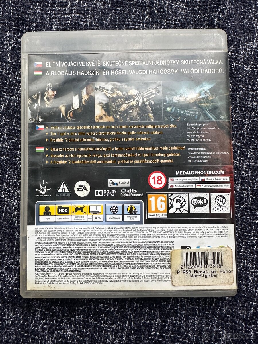 PS3 Medal Of Honor Warfighter playstation konzole - 2