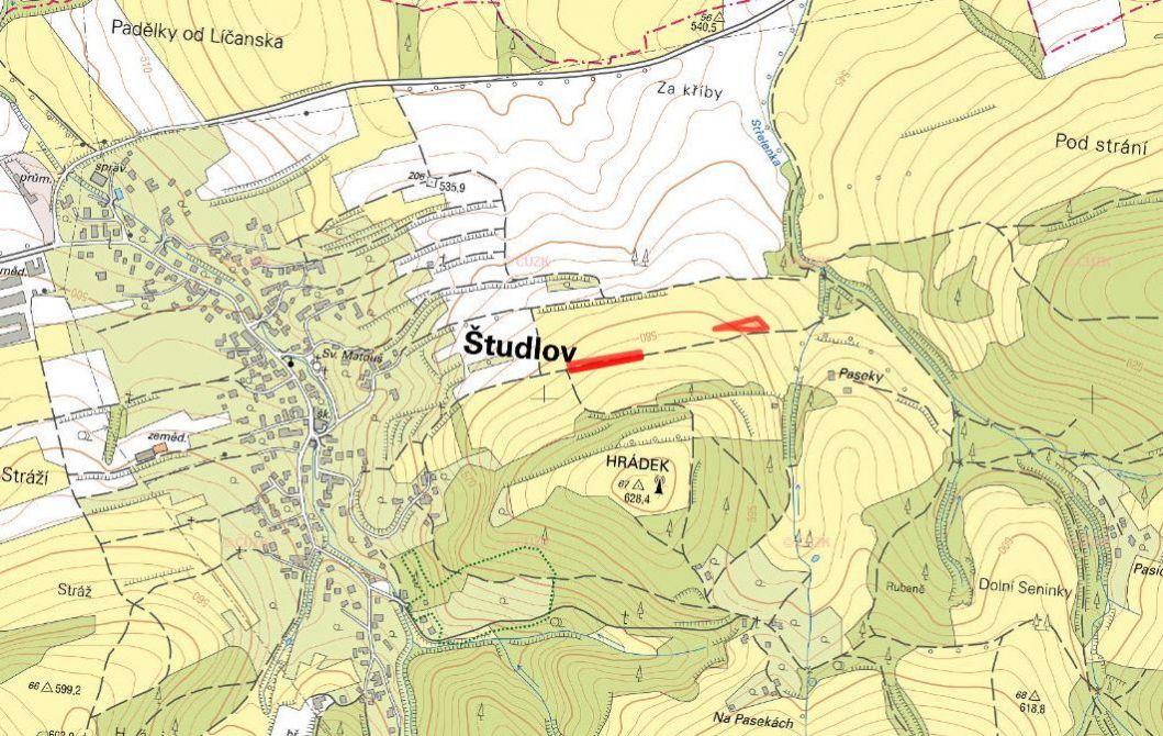 Zemědělská půda, prodej, Študlov, Vsetín - 2