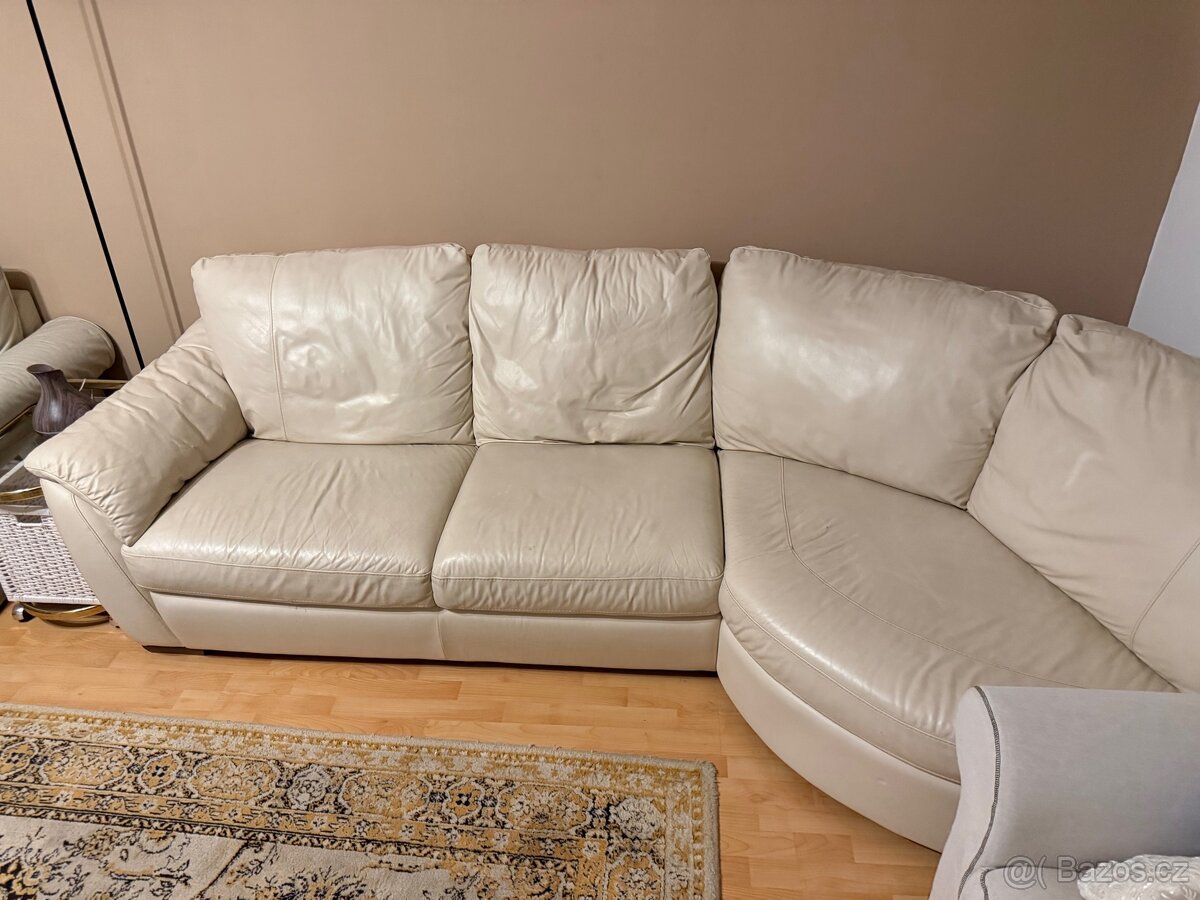 Gauč IKEA 290cm, pravá kůže - 2