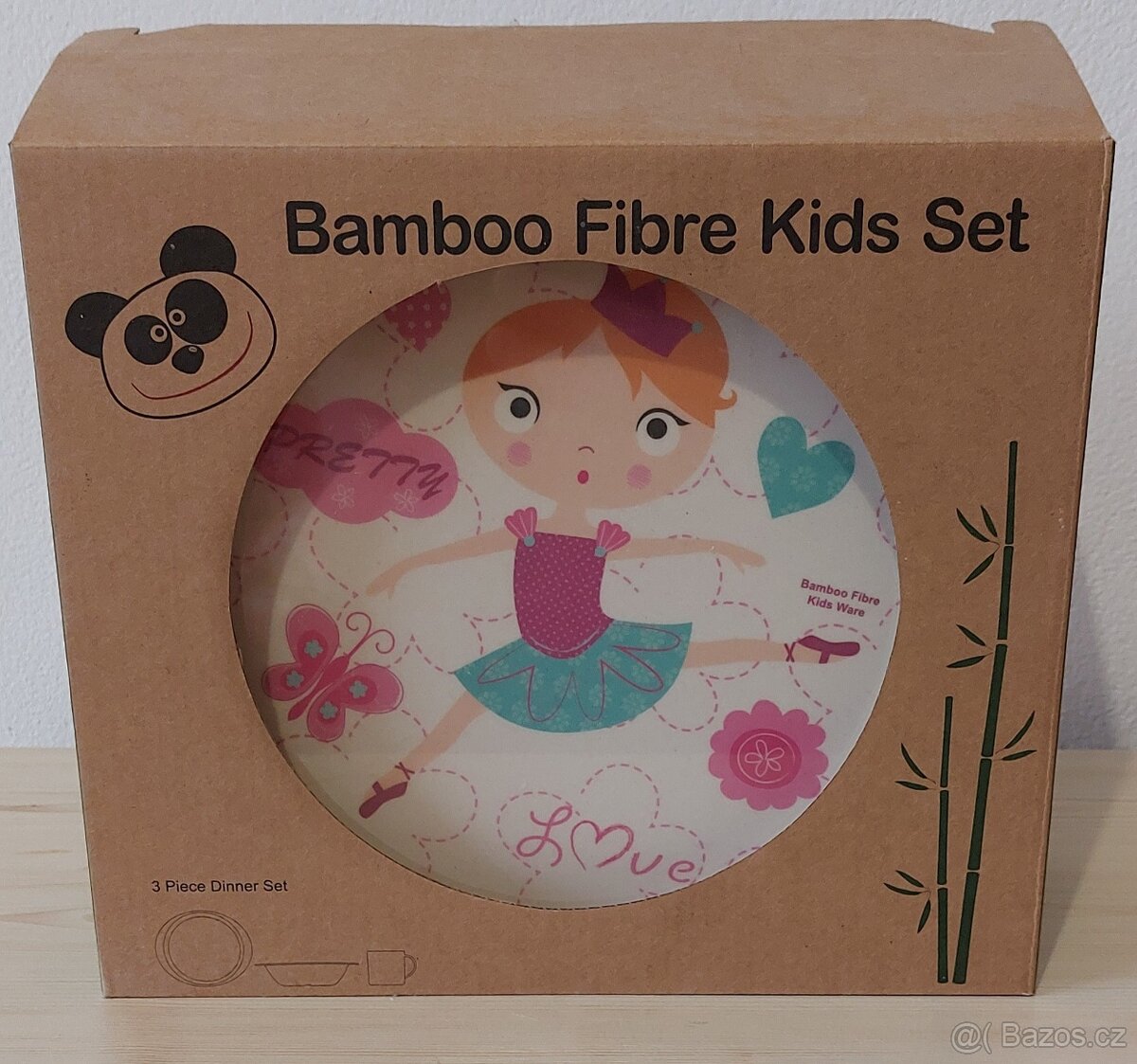 Dětský jídelní set z bambusu pro kluky i pro holky - 2