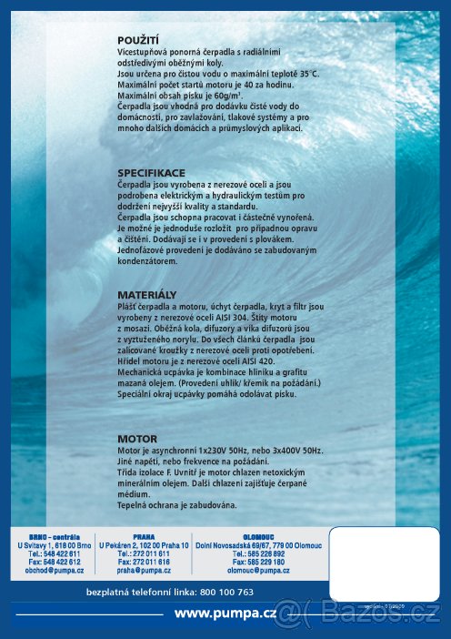 SLEVA Výkonné čerpadlo ACUABIG třífázové, 200L/min - 2