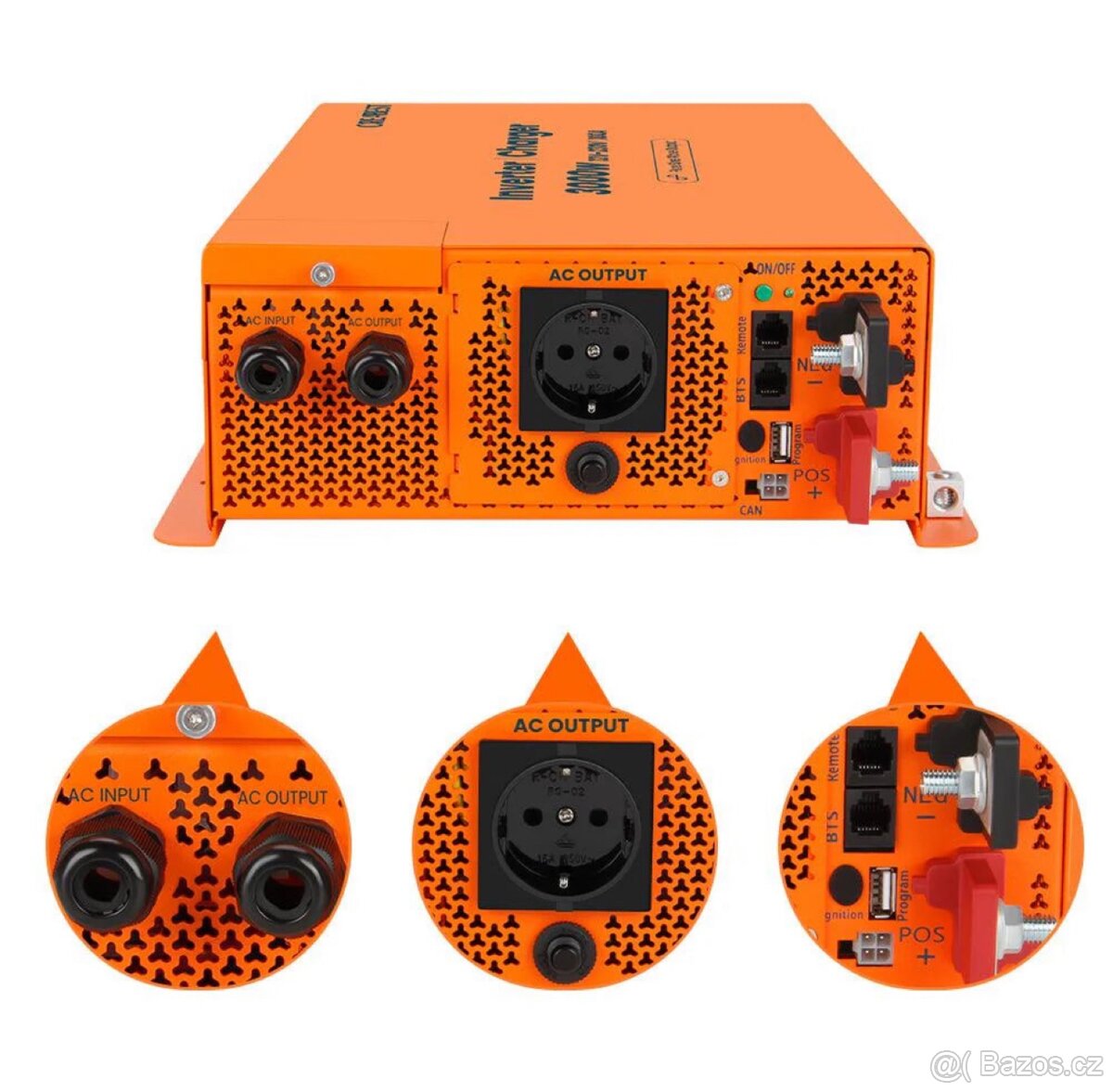 Měnič CREABEST 3000W z12Vna230V pro solární systémy - 2