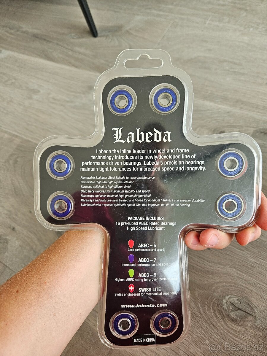 Ložiska na inline brusle Labeda ABEC 7 - 2