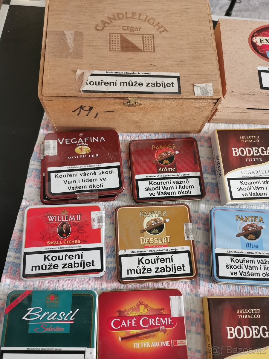 krabičky od cigaret a doutníků - 2