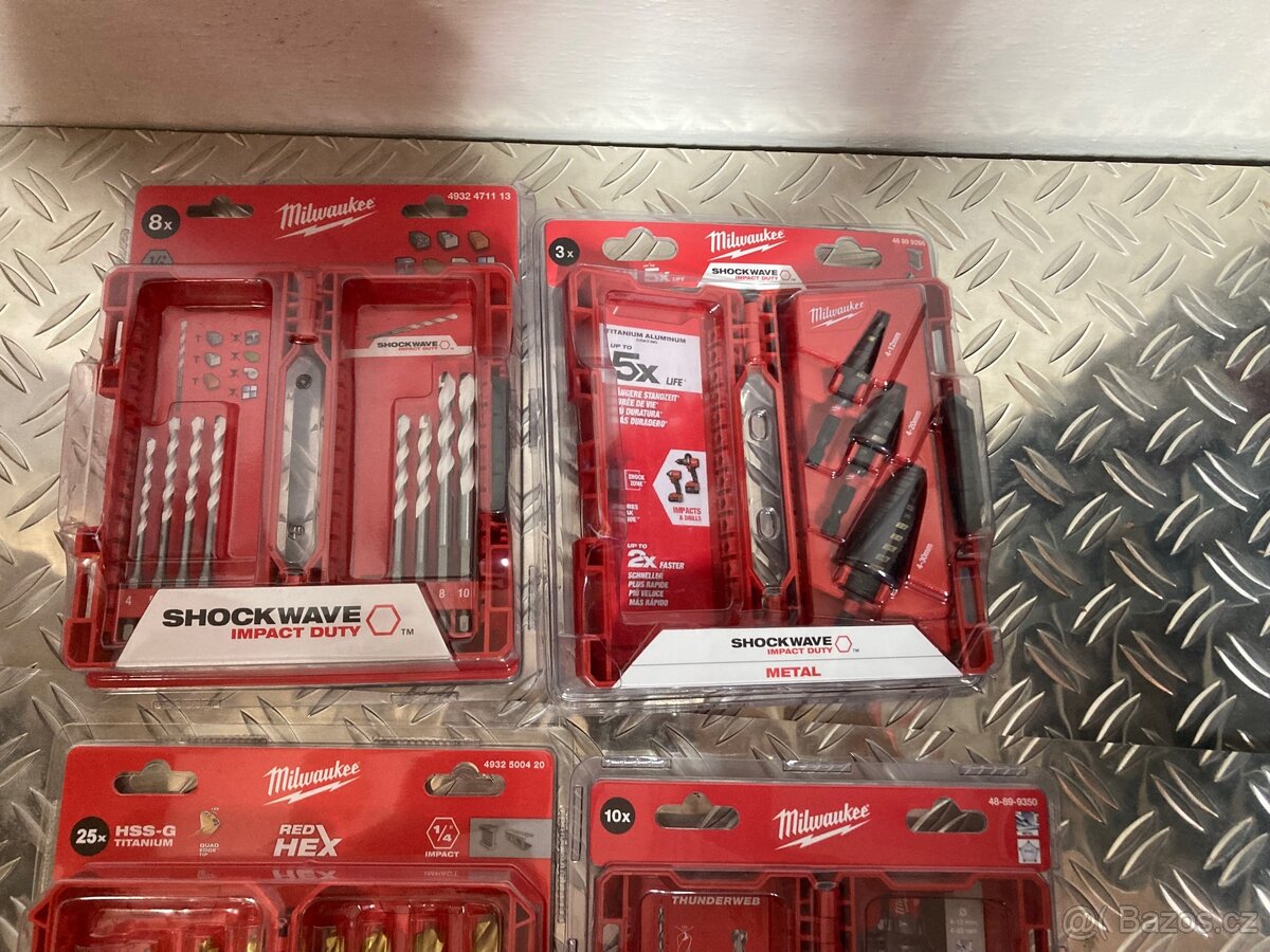 Vrtáky, bity a ořechy Milwaukee - 2