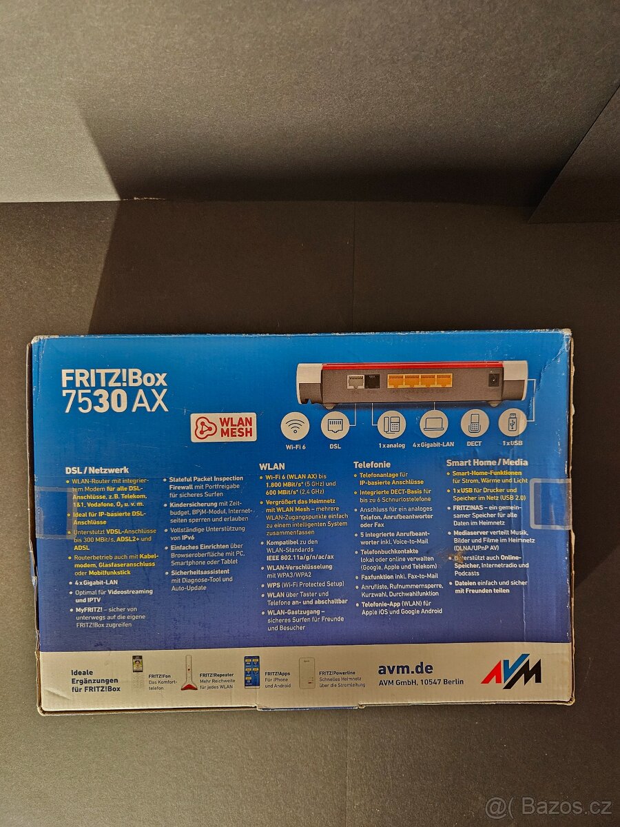 Prodam nový router FRITZBox 7530AX - 2