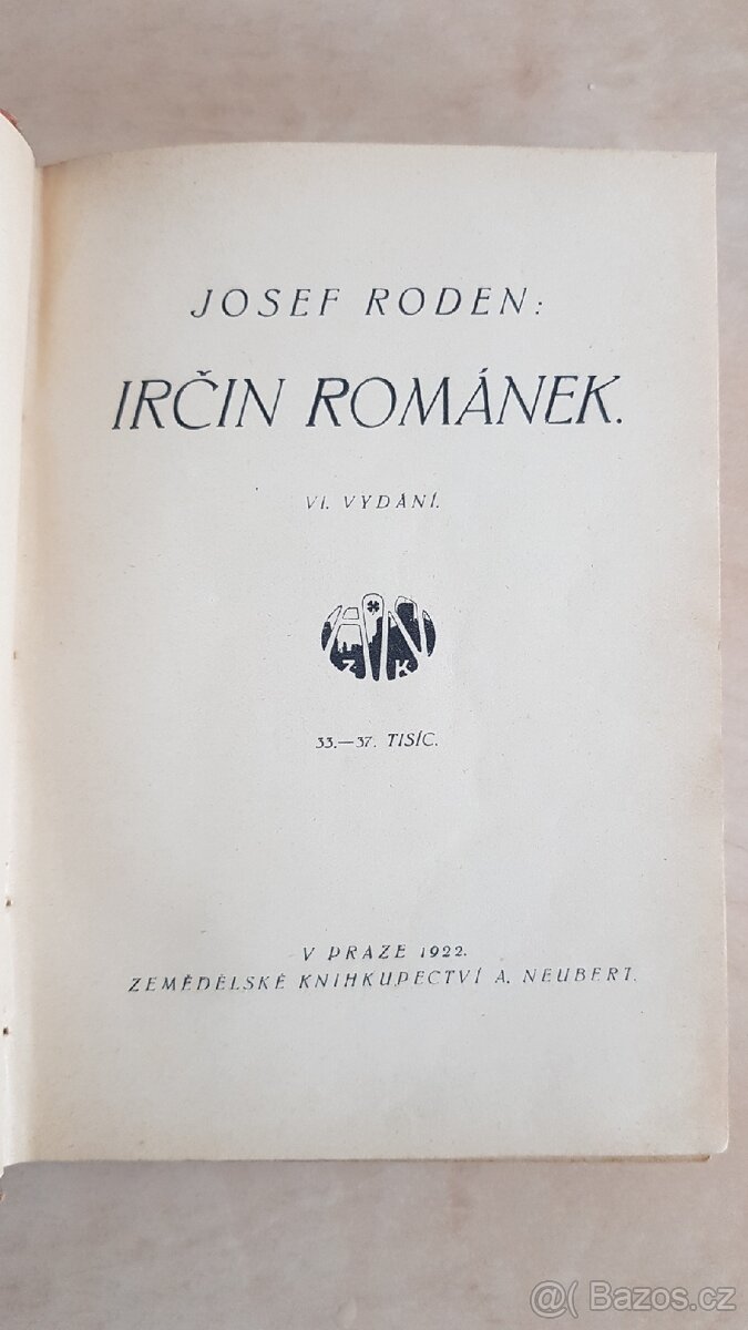 Josef Roden: Irčin románek - 2