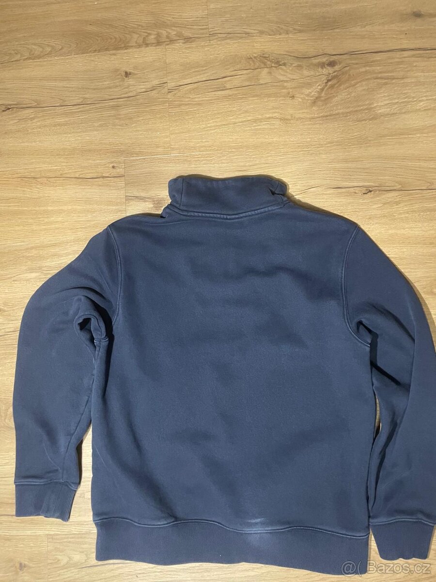 H&M tmavě modrá half-zip mikina vel. M - 2