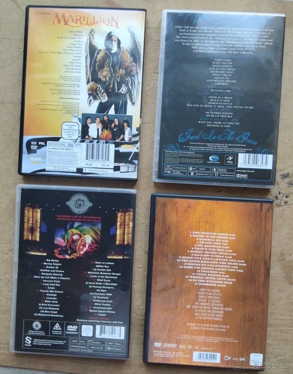 DVD Marillion,Jethro Tull,Fish,Plant&Page - 2