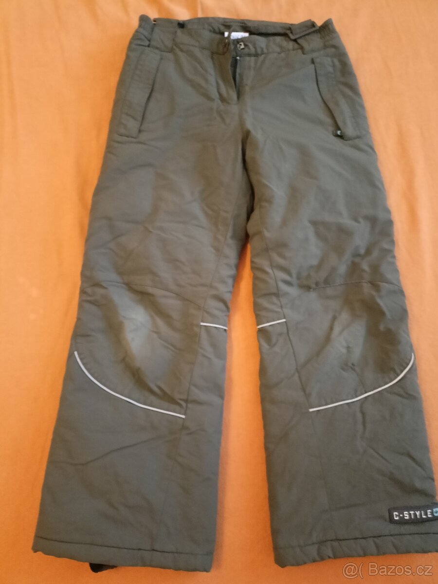 Lyžařské kalhoty/oteplovačky vel.134 a 146 - 2