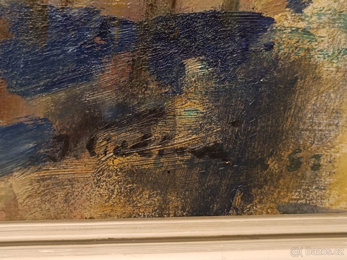 Obraz Jana Lieblová, Šumava 1981, olej 60x80 - 2