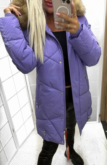 Zimní bunda-prošívaný kabát N.O.V.Ý s vysačkou 36/S - 2